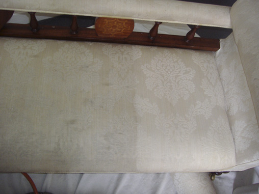 sofa during cleaning