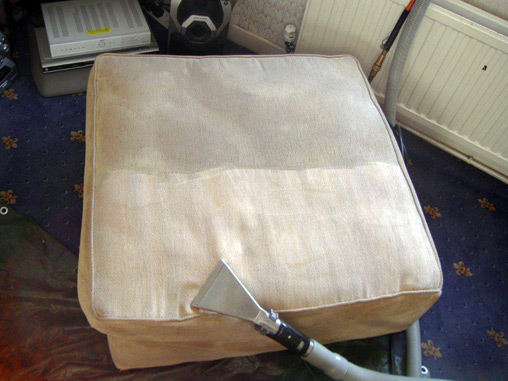 footstool during cleaning