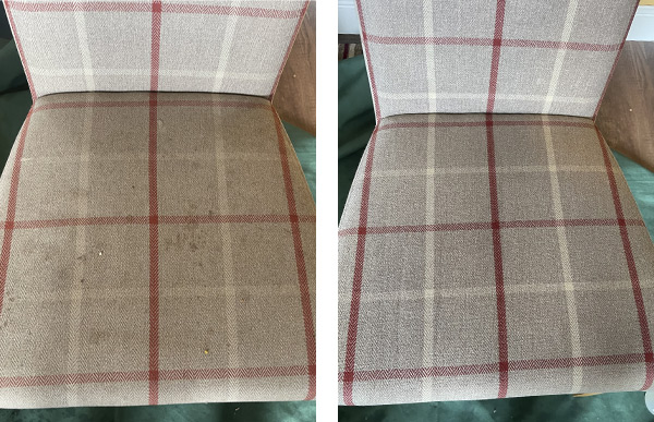 Heavily stained dining chairs can look like new