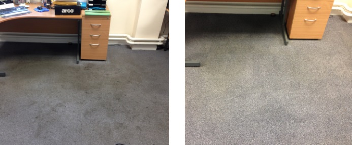 office carpet cleaning before and after
