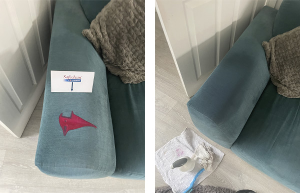 We can even remove candle wax from your carpets and fabrics